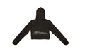 Cropped Zip Hoodie - Black