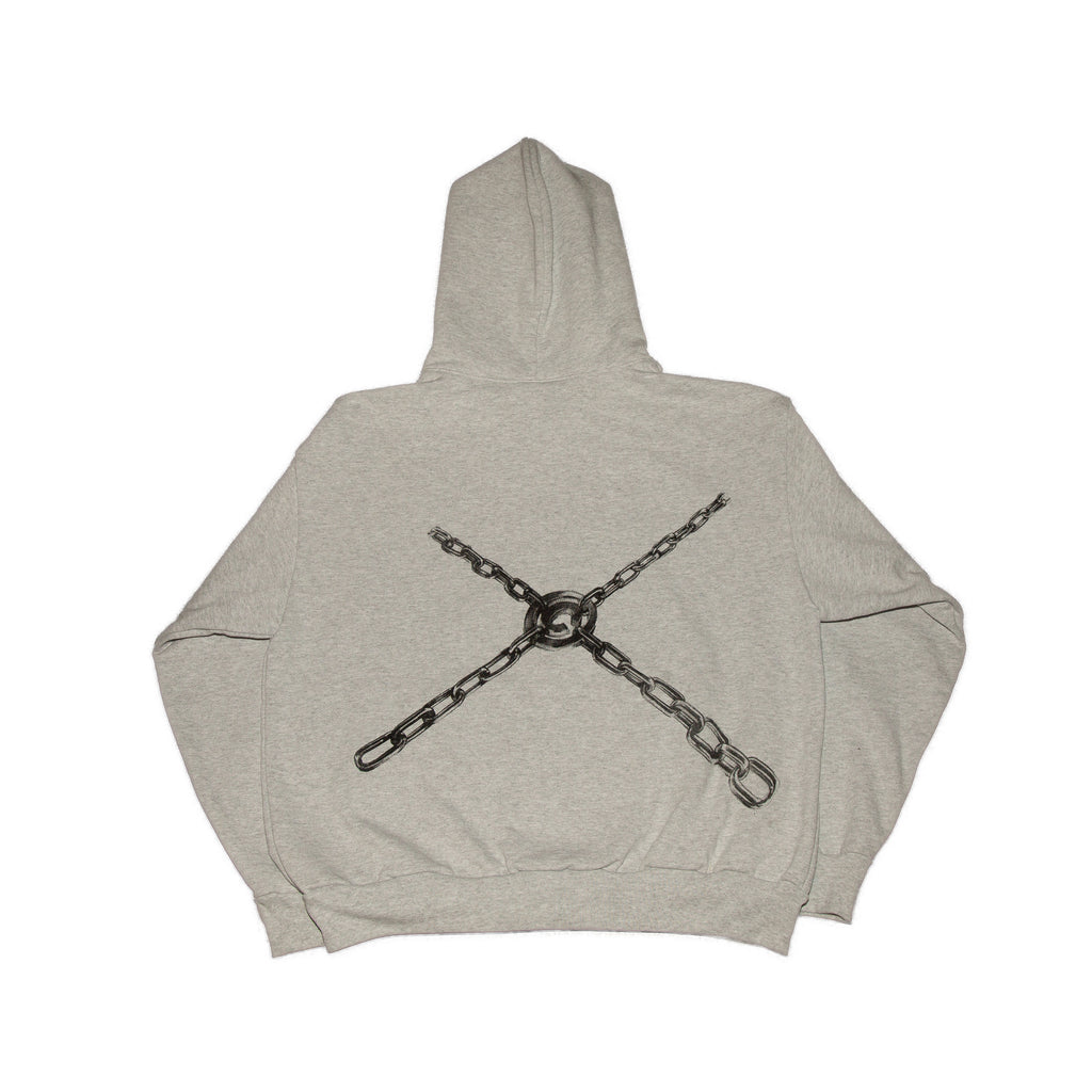 Heavy Ash Pins Zip Hoodie