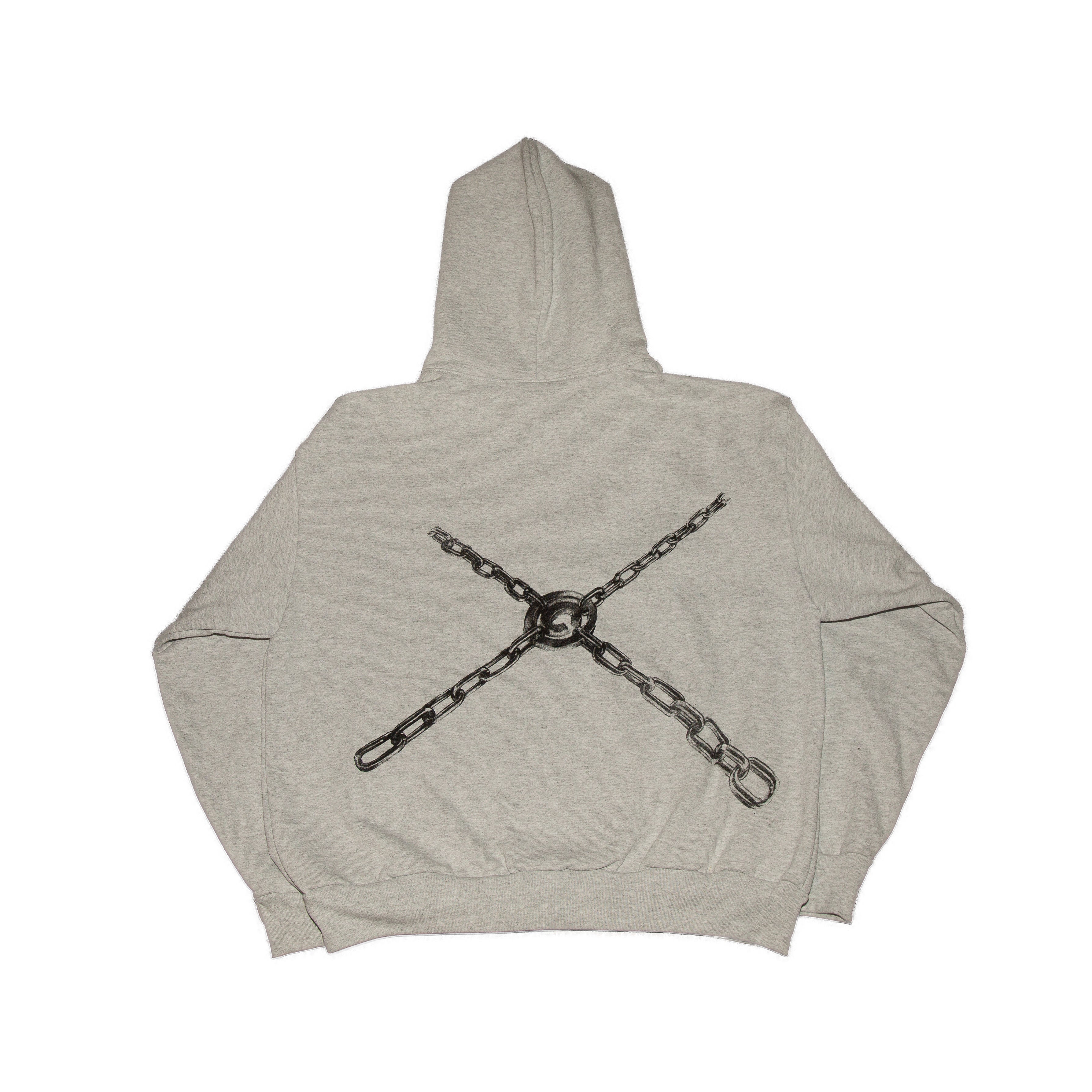 Heavy Ash Pins Zip Hoodie
