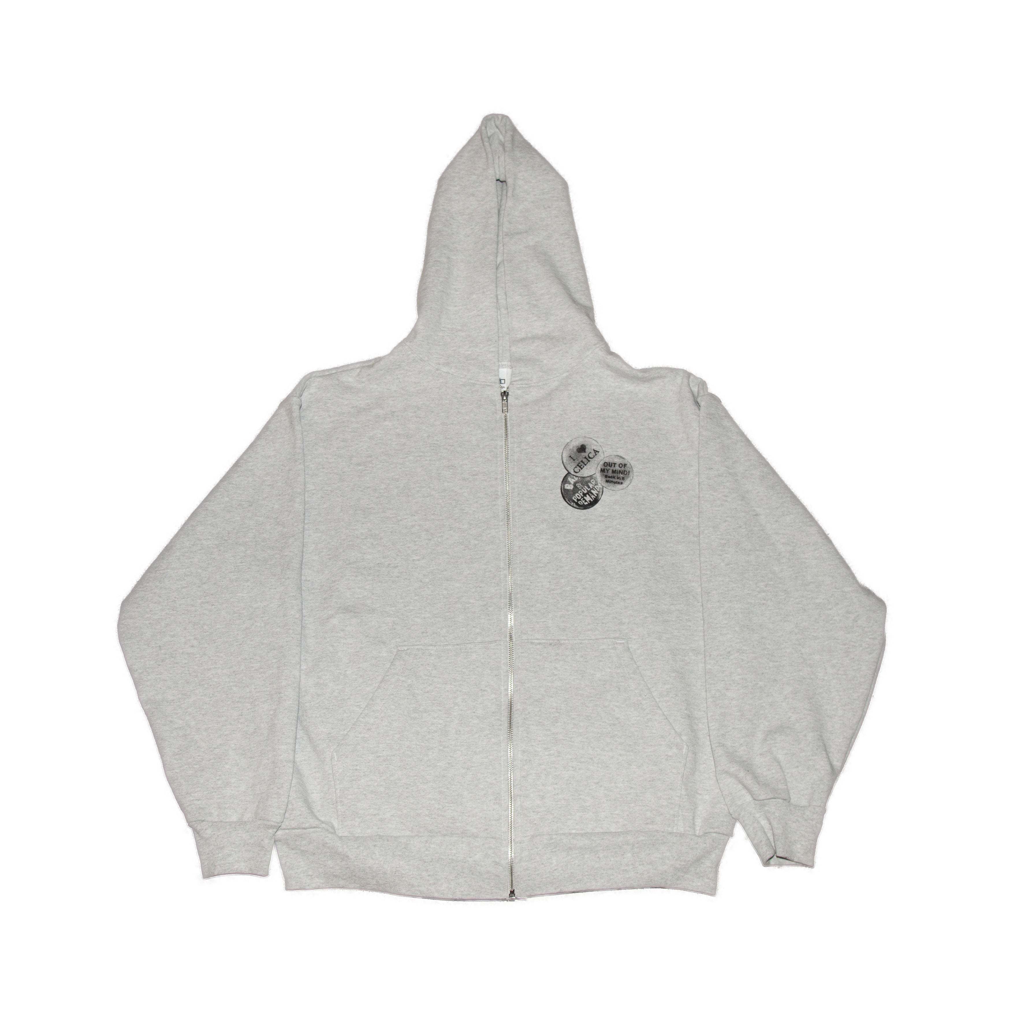 Heavy Ash Pins Zip Hoodie