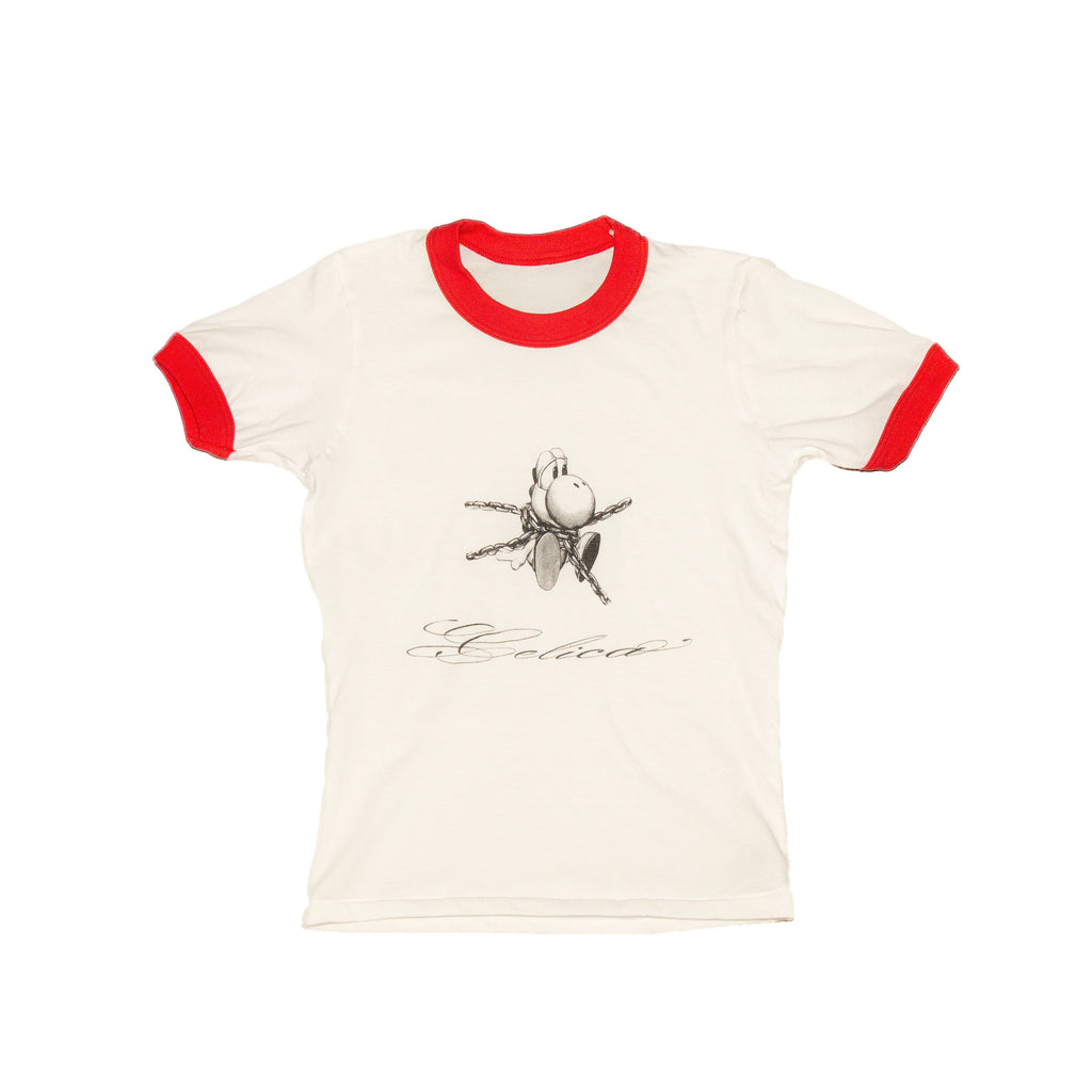 Chain Yoshi Ringer Tee - White/Red