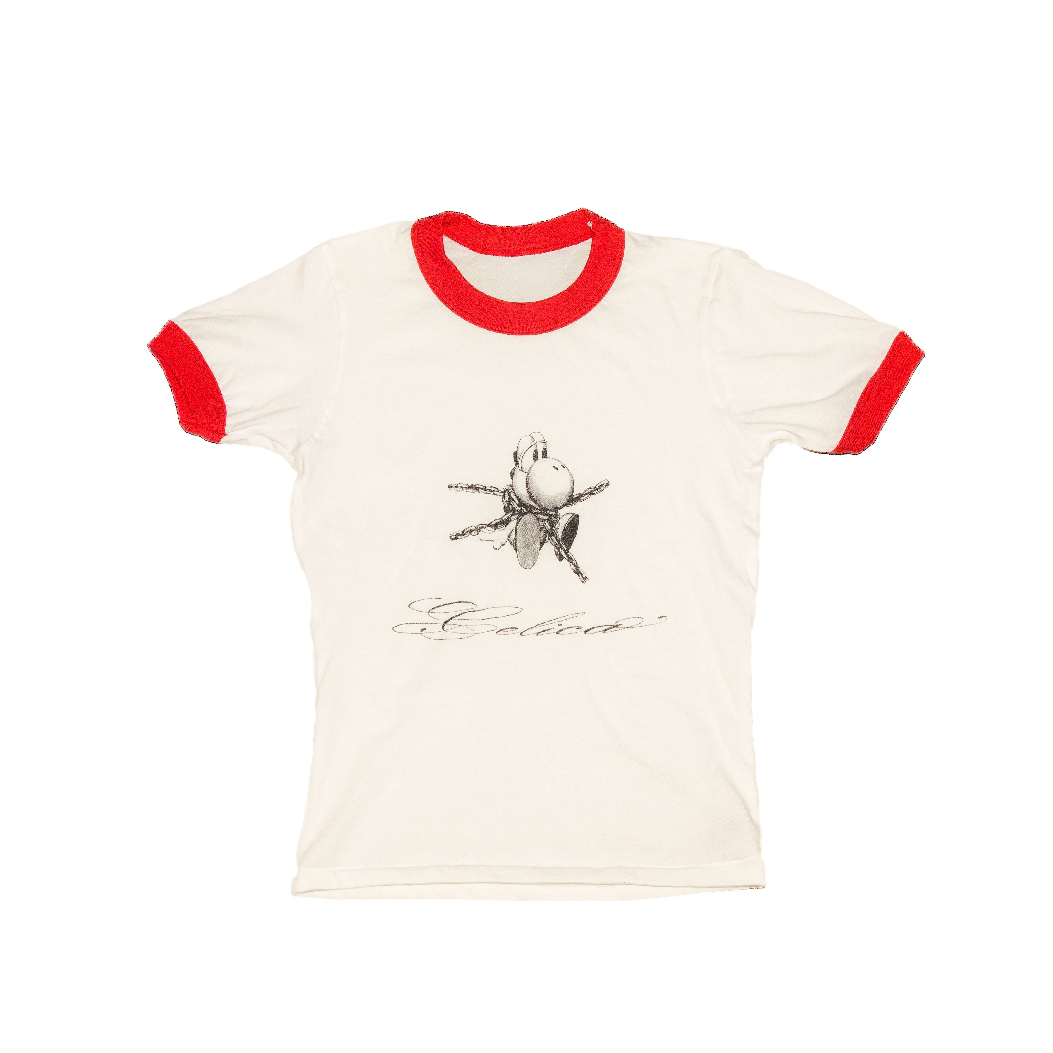 Chain Yoshi Ringer Tee - White/Red