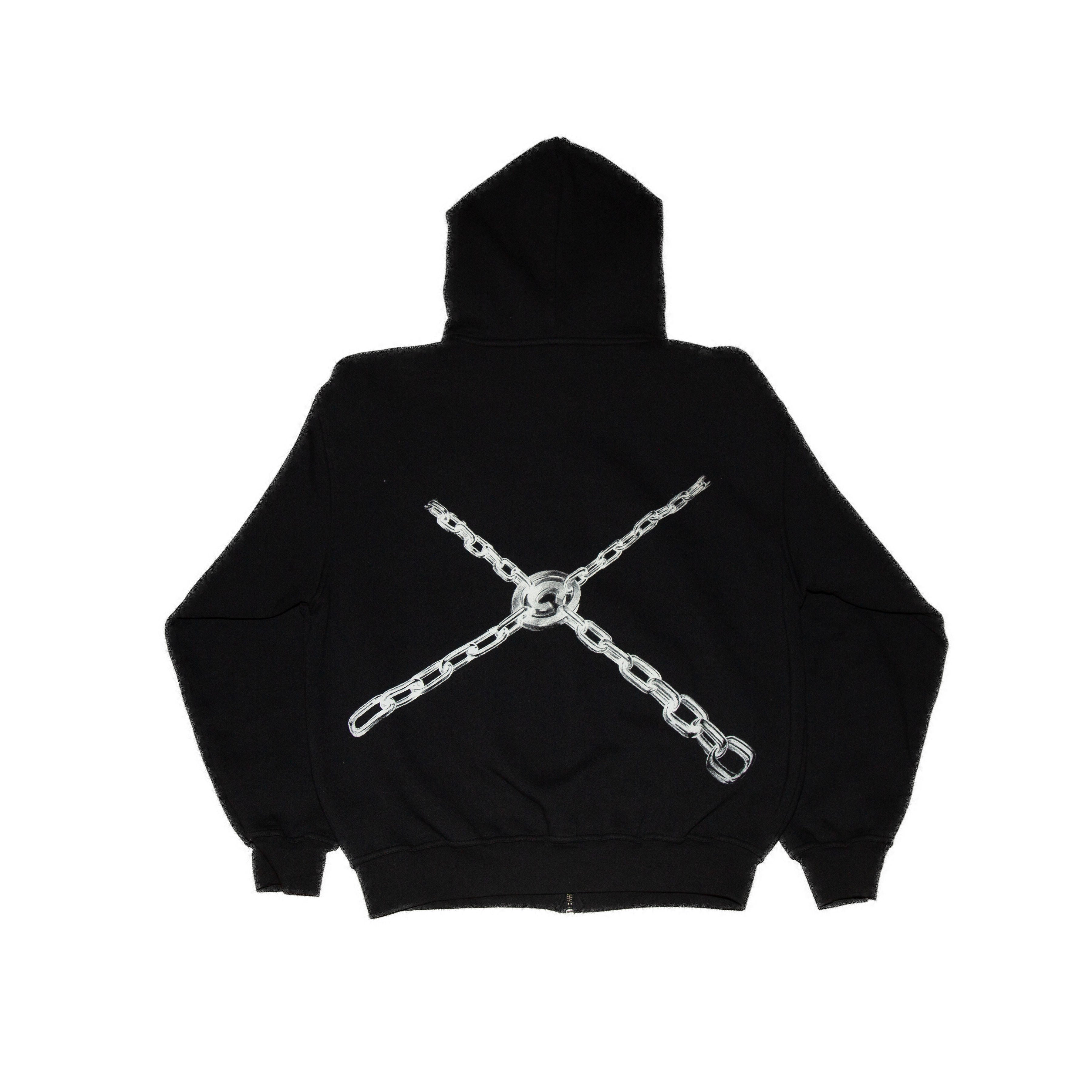 Black Icon Zip Hoodie