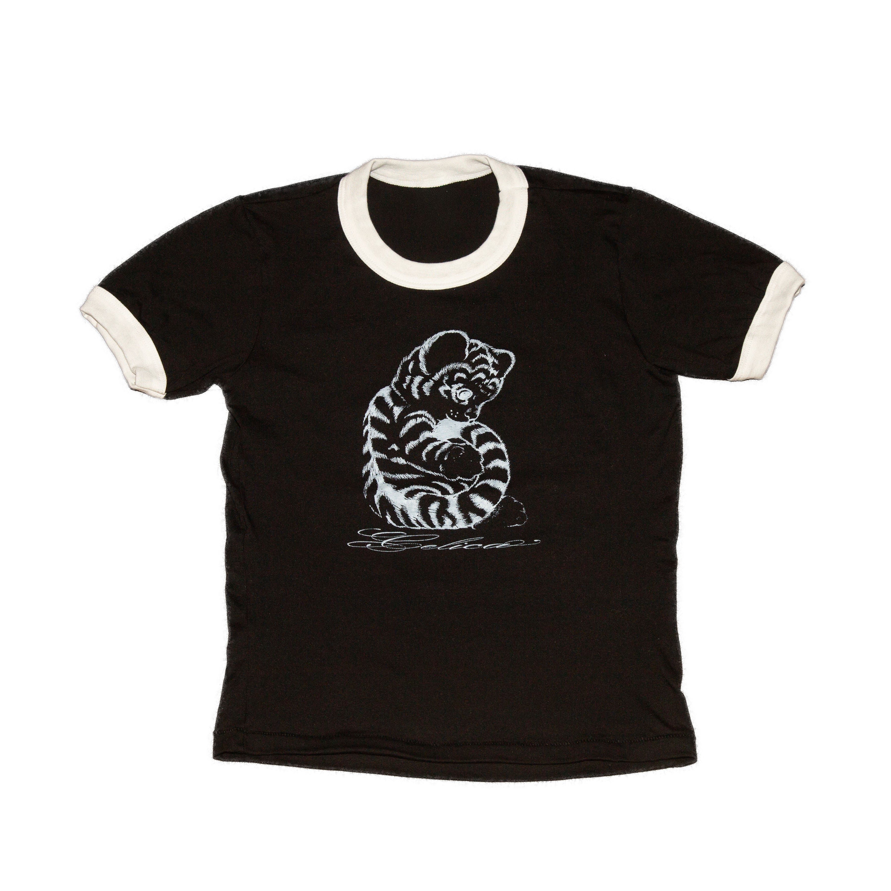 Tiger Ringer Tee - Black/White