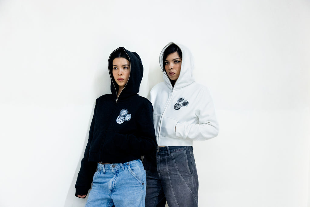 Cropped Full Zip Hoodie