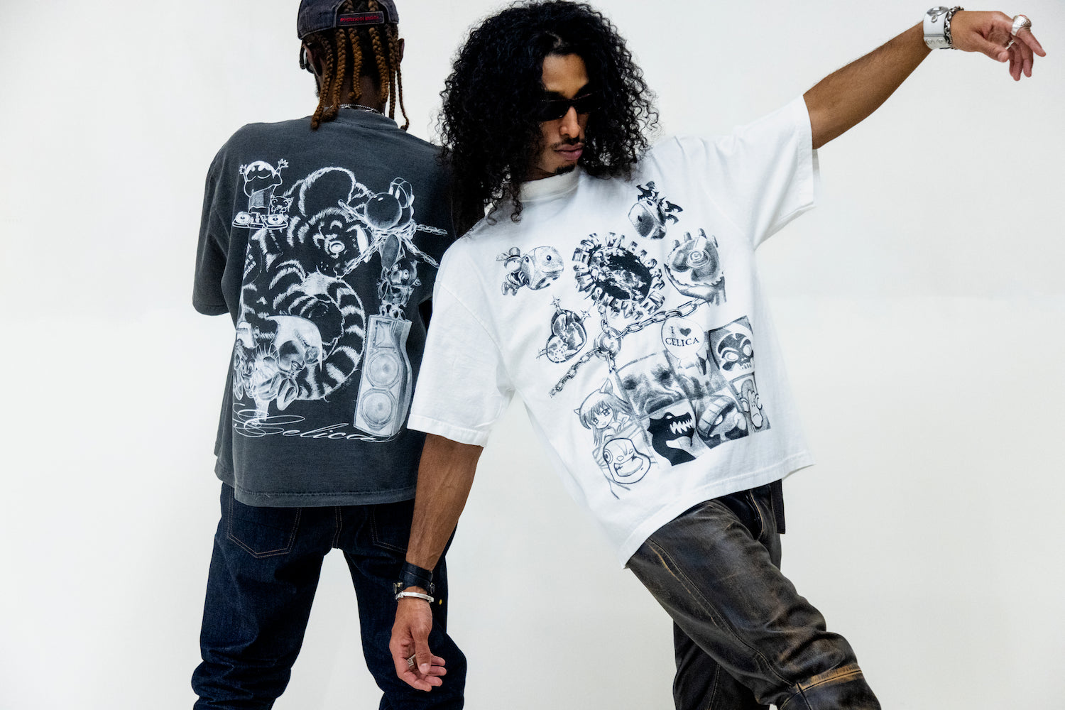Past & Future Tee - Charcoal