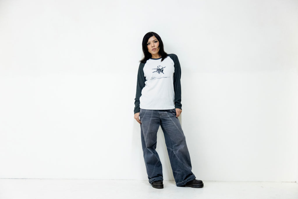 Ribbed Raglan Tee