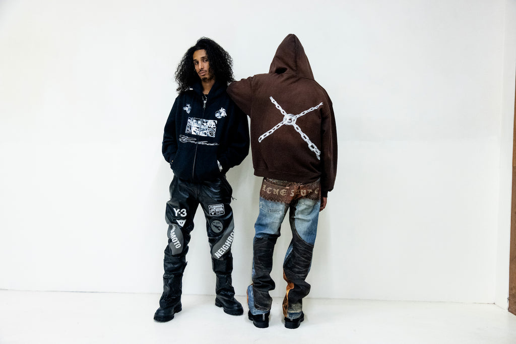 Cocoa Washed Icon Zip Hoodie